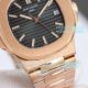 OMF Super Copy Patek Philippe Nautilus 5711 Black Dial Swiss Cal.324SC Rose Gold Watch (3)_th.jpg
